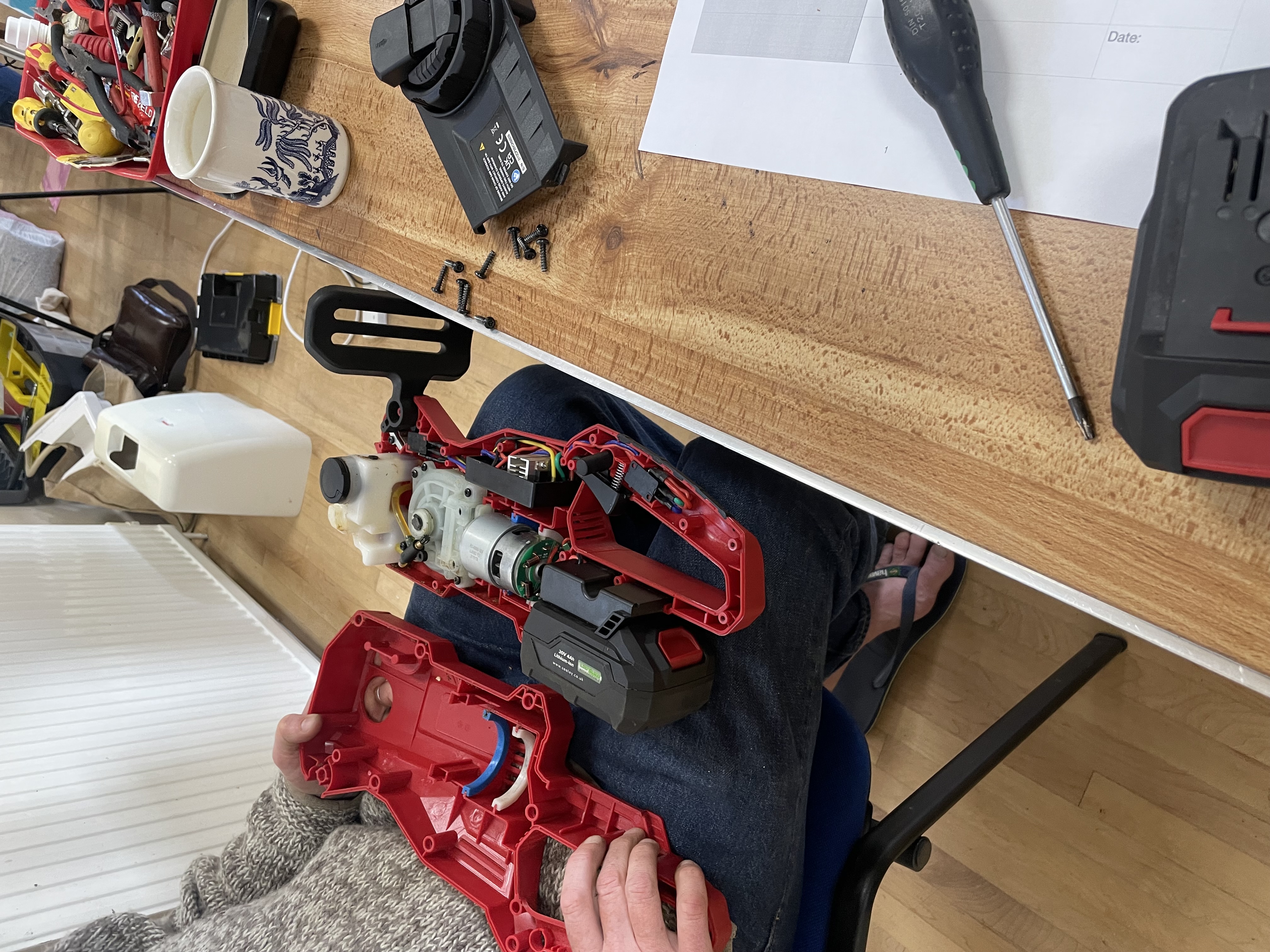 Chainsaw examined, repair not feasible