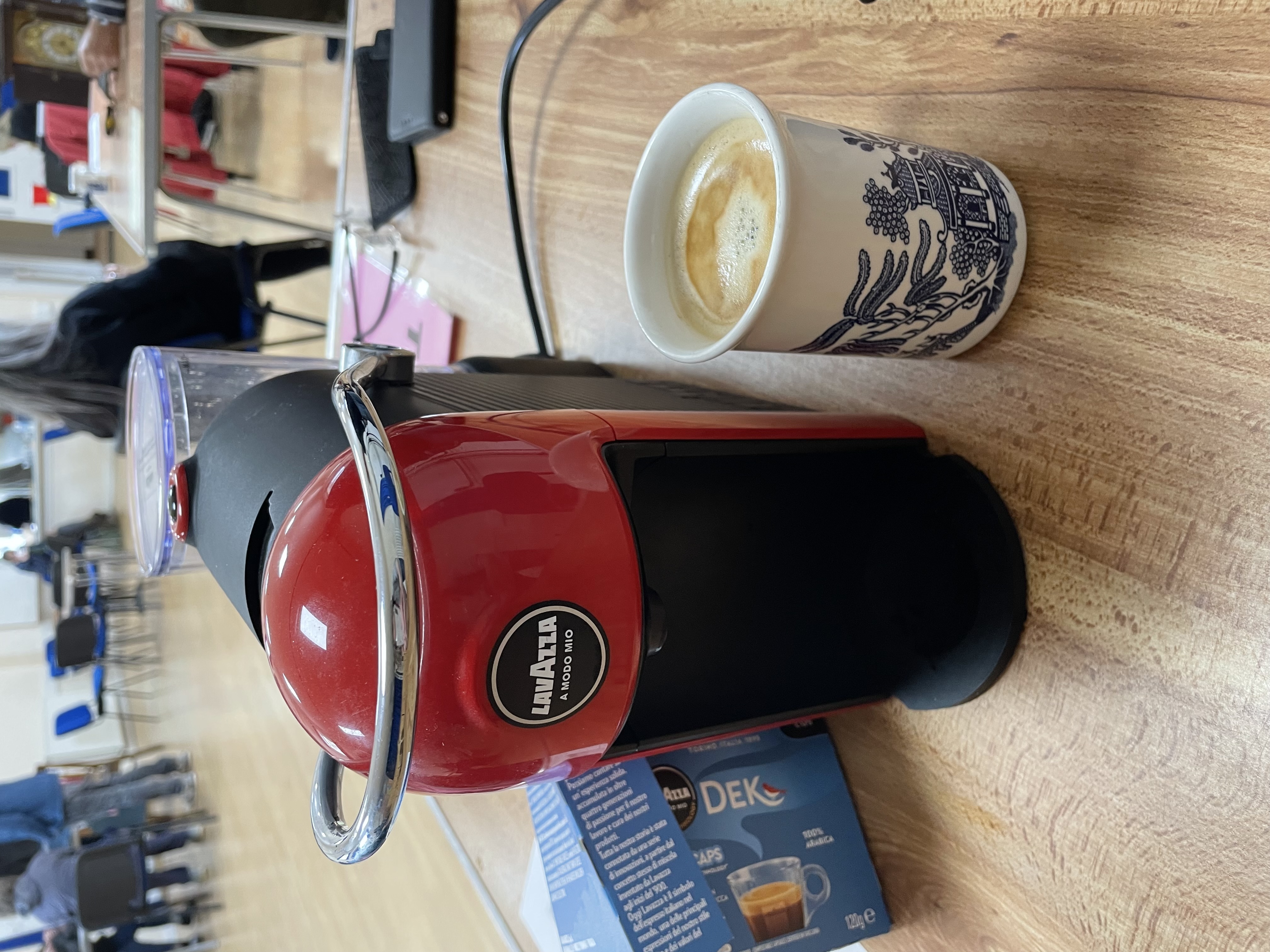 Coffee maker repaired, ready for brewing
