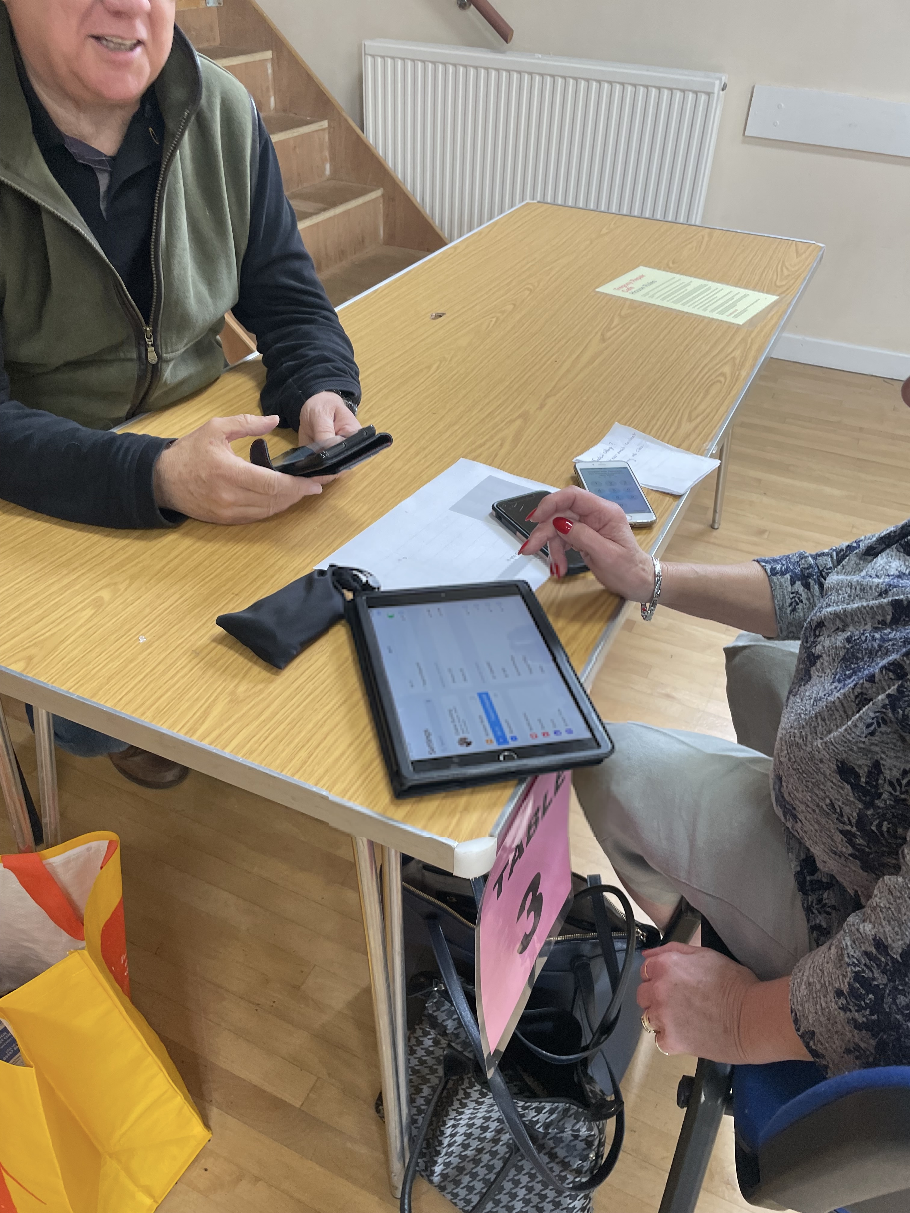 iPad examined by our tech-savvy volunteers