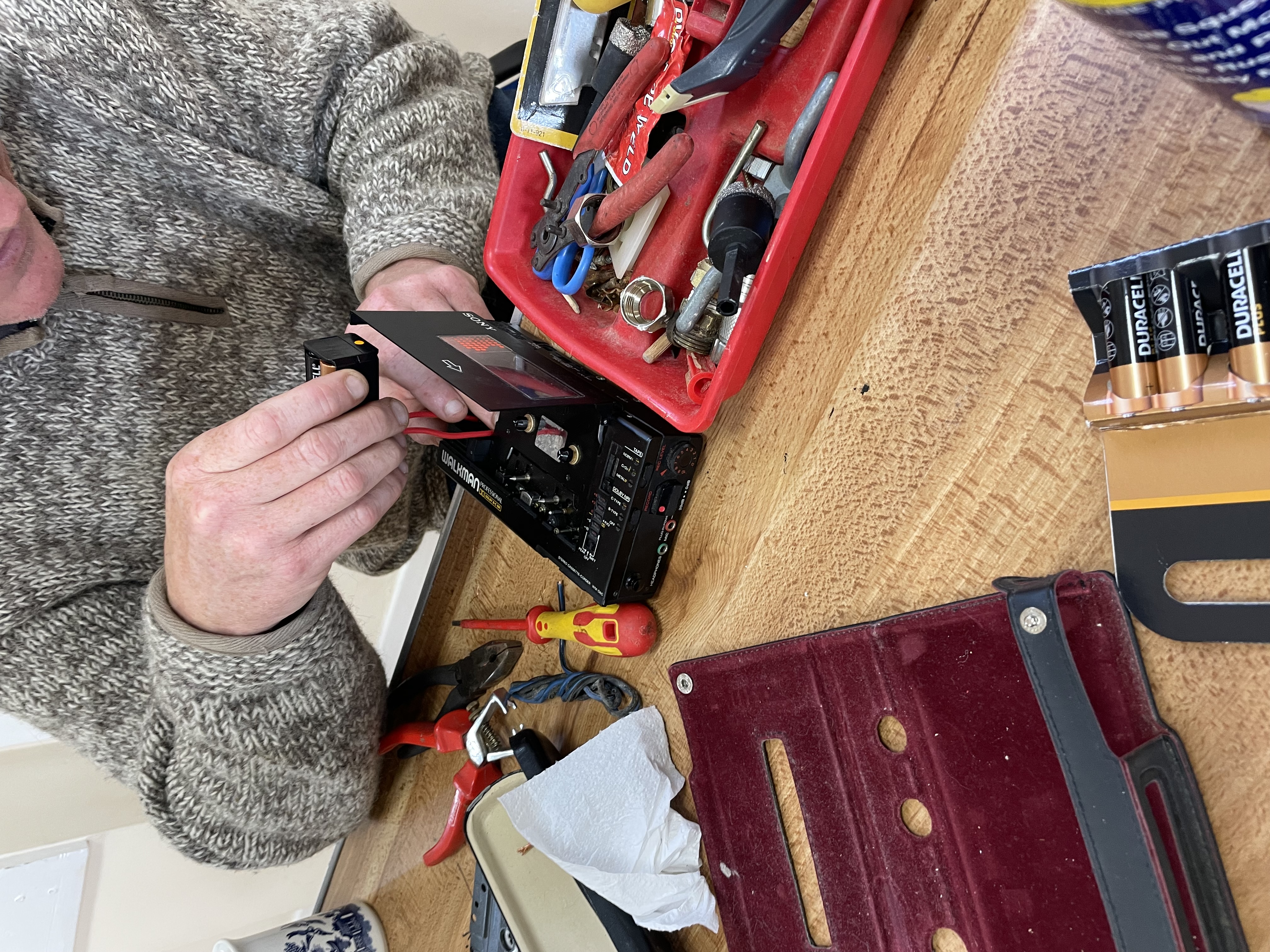 Walkman repaired, ready for listening