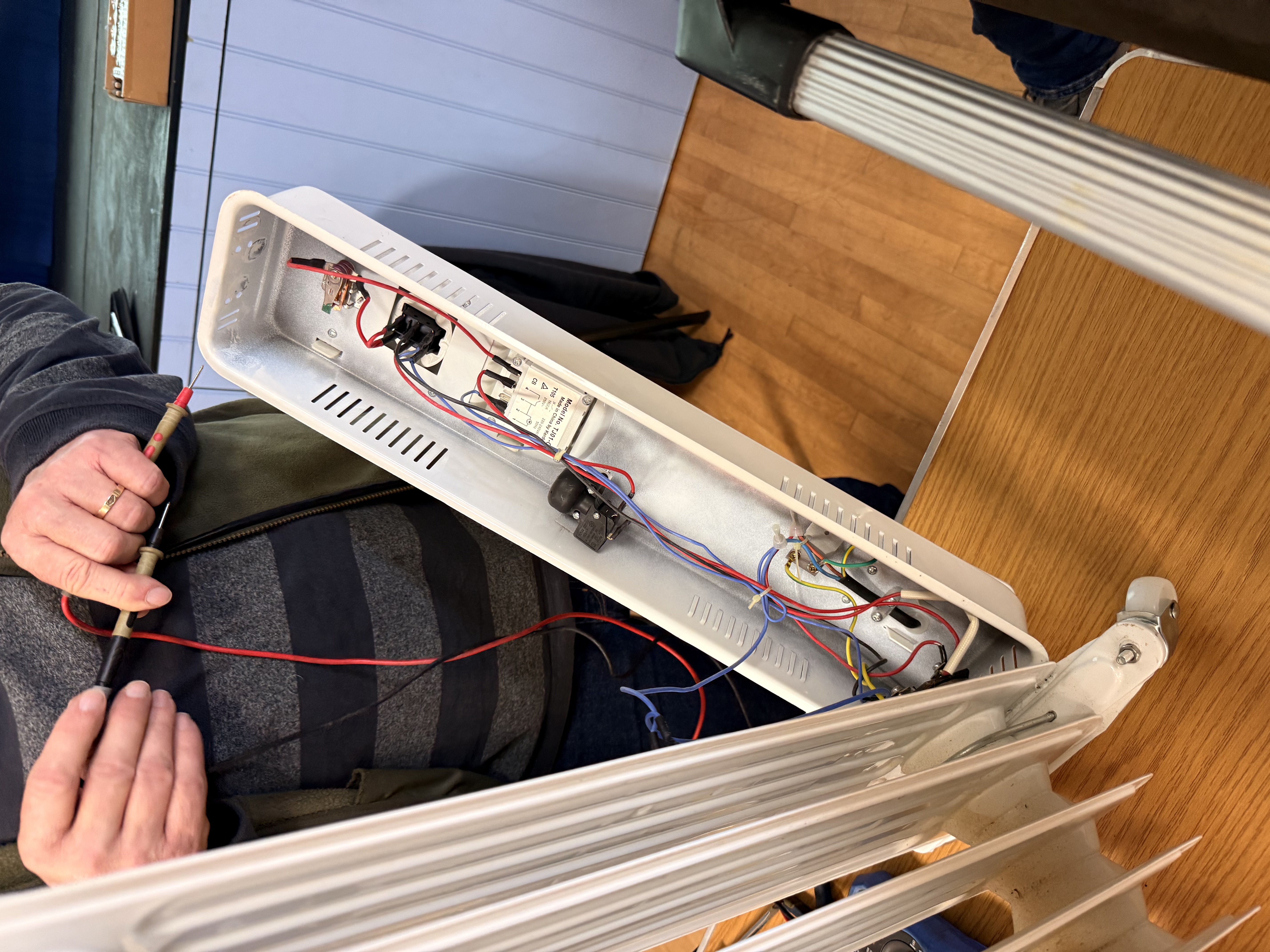 Convector heater electrical diagnosis