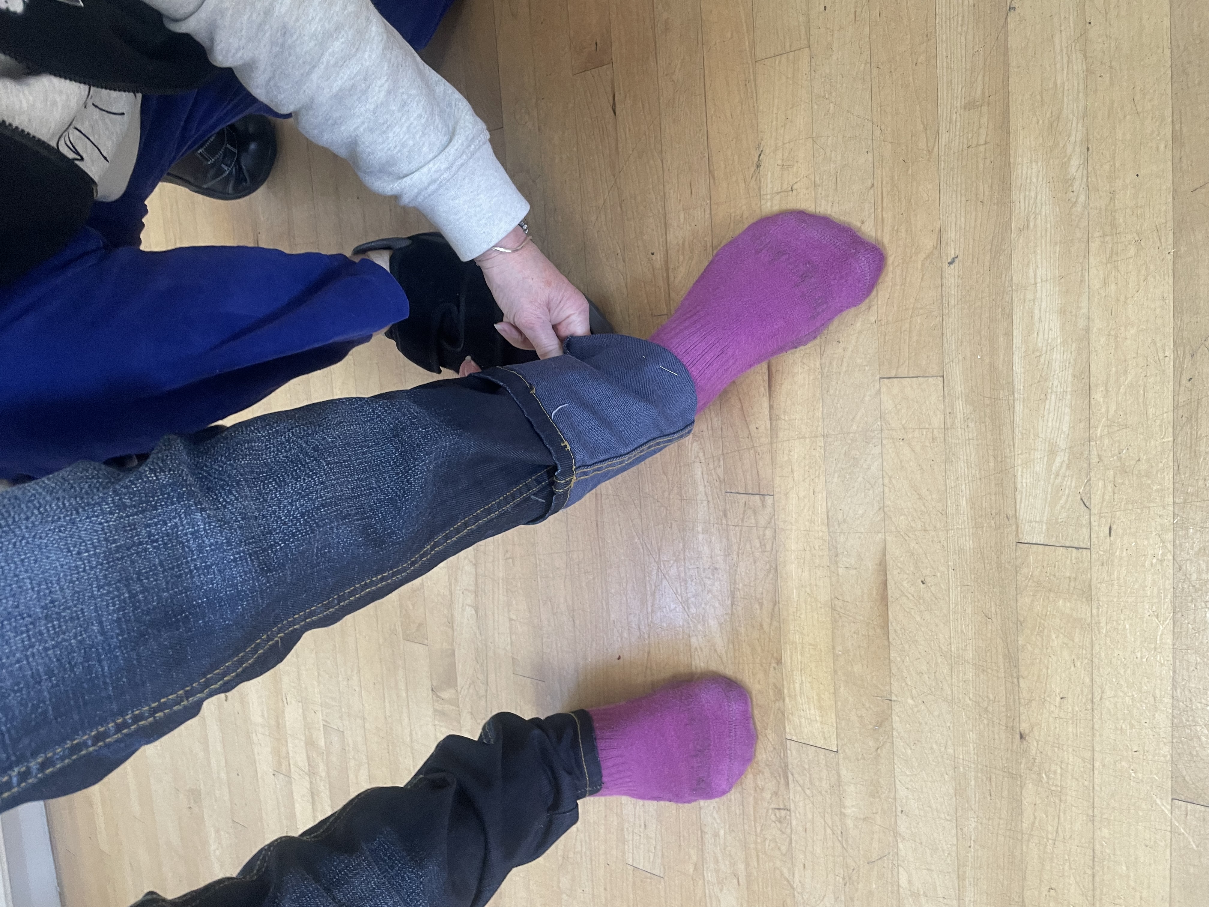 Revitalized jeans ready for more adventures