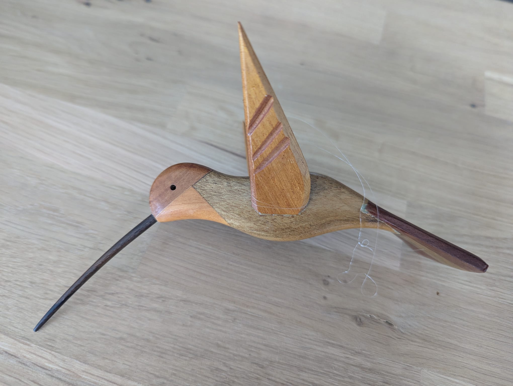 Wooden Hummingbird