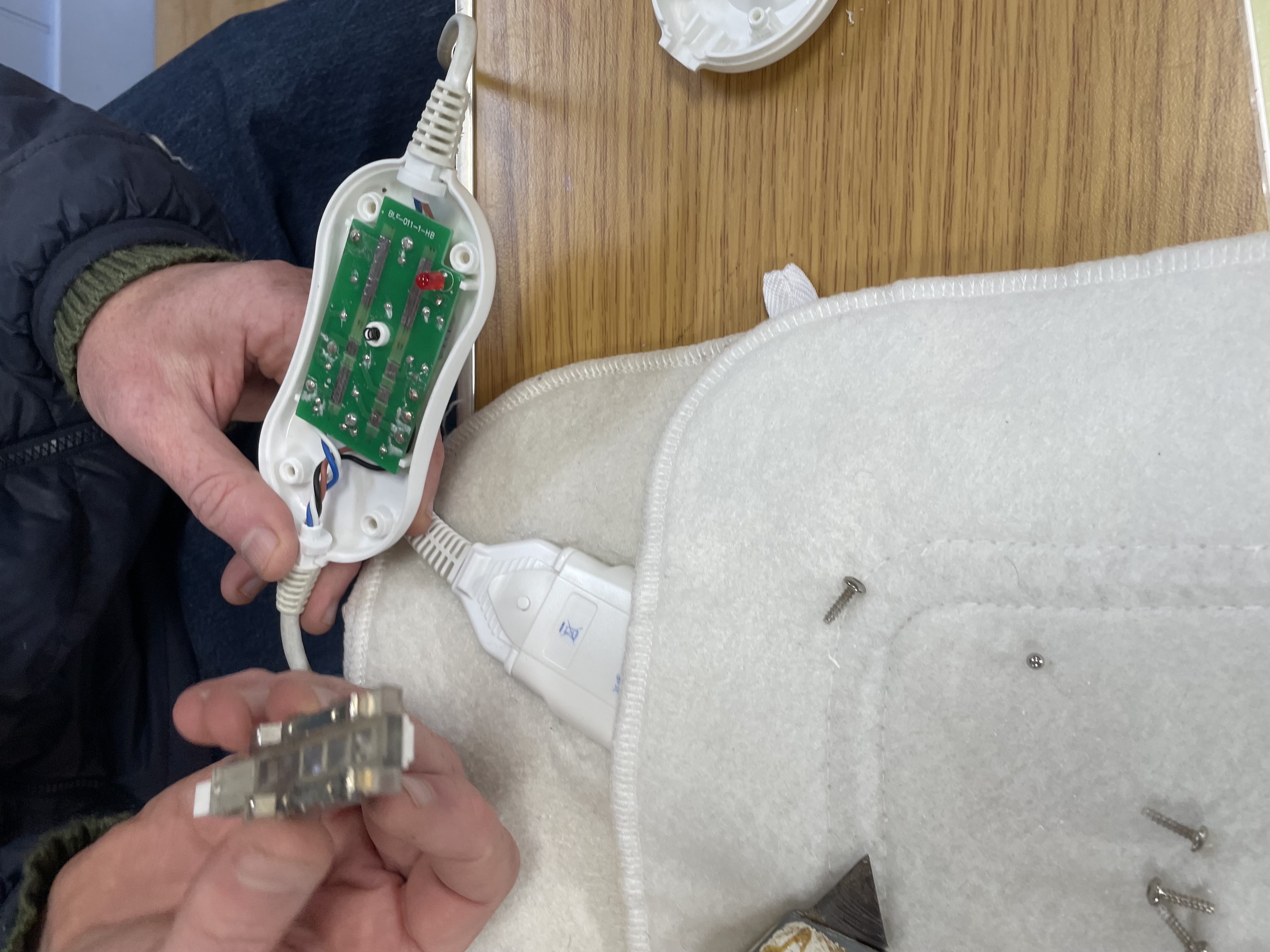 Electric blanket repaired