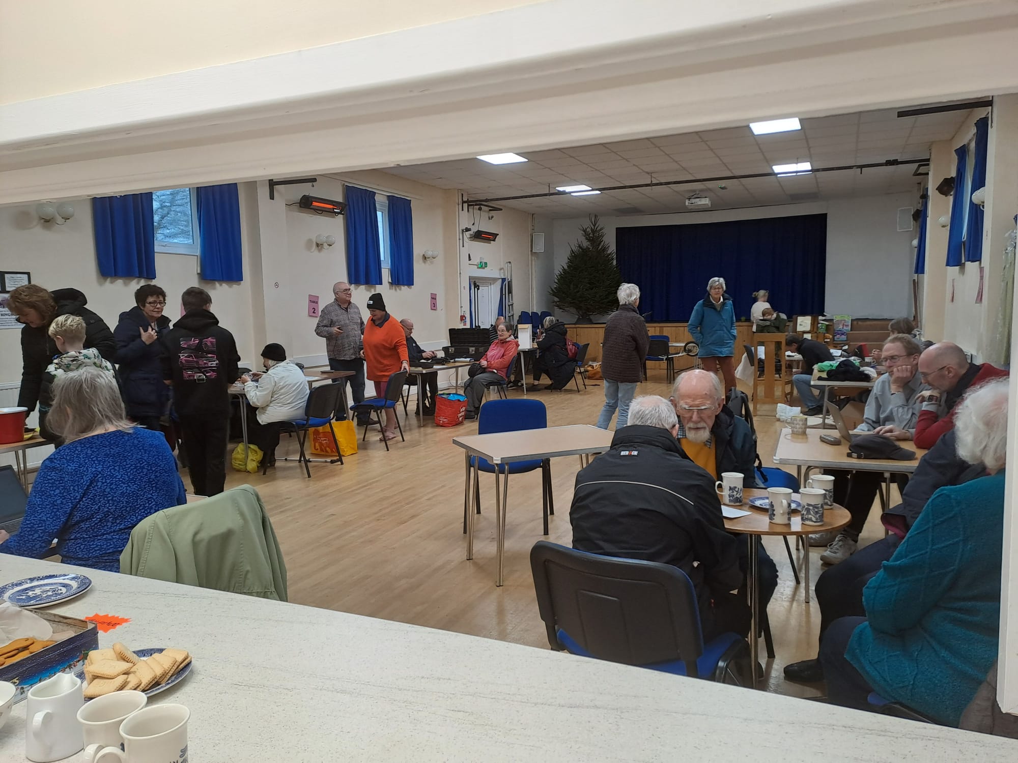 The repair café bustling with activity