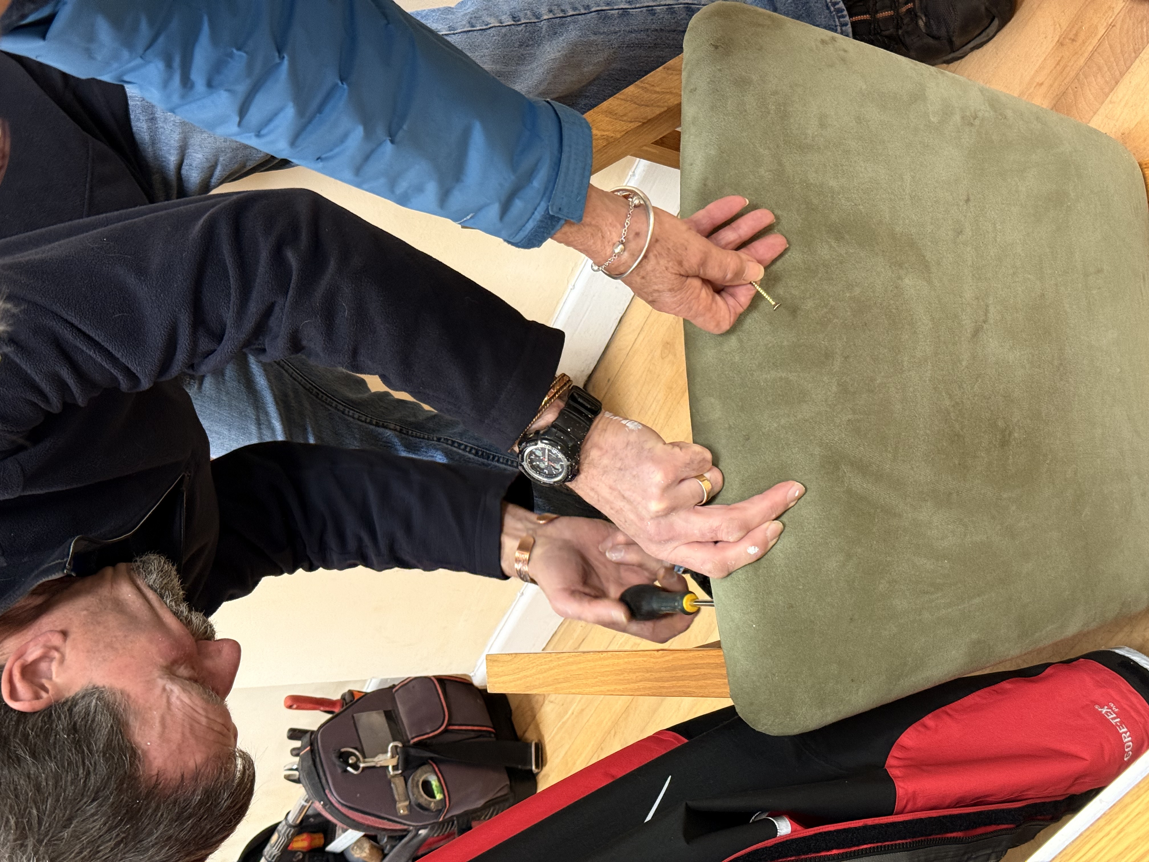 Chair getting a new lease of life