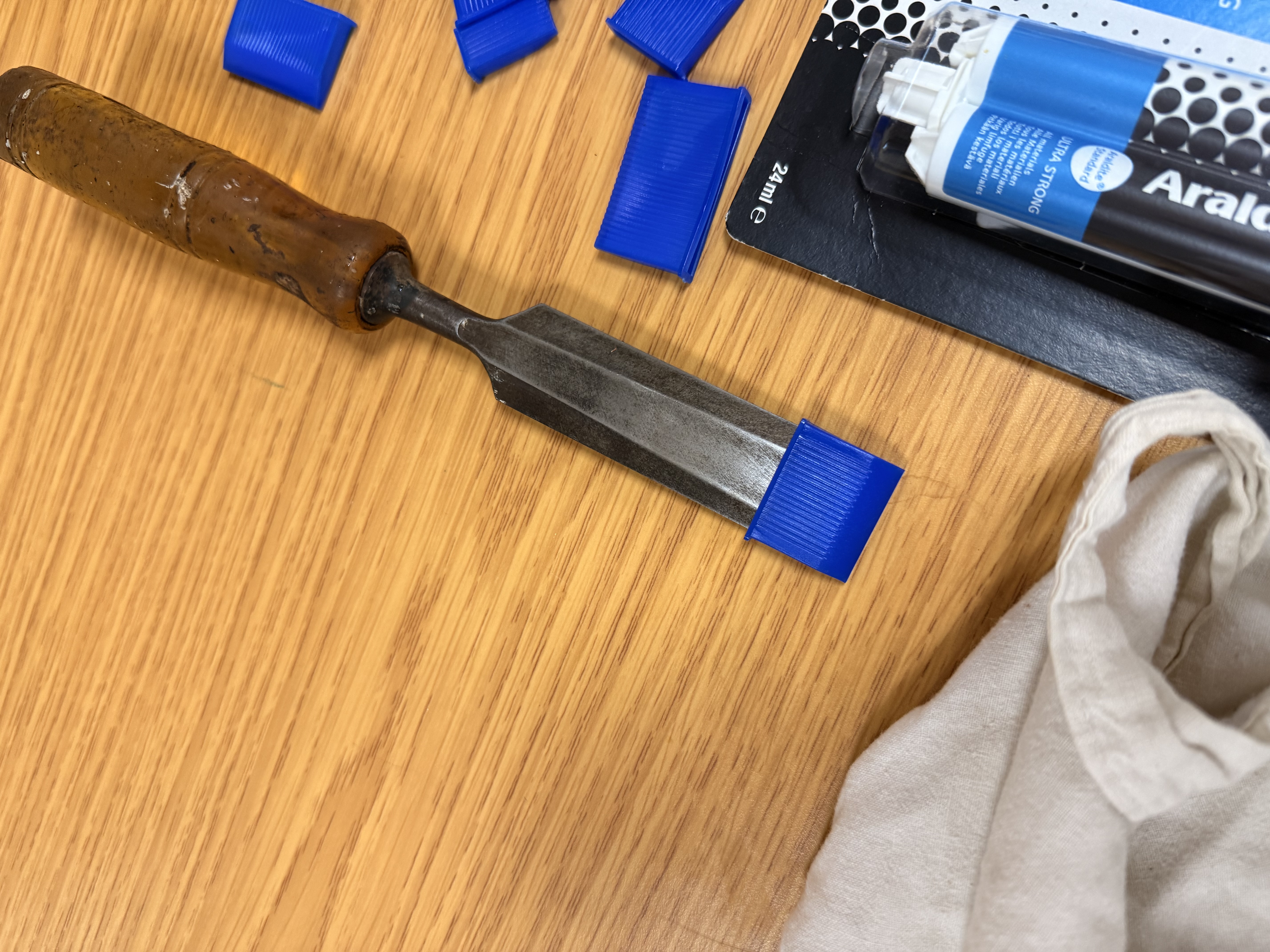 Freshly sharpened chisel