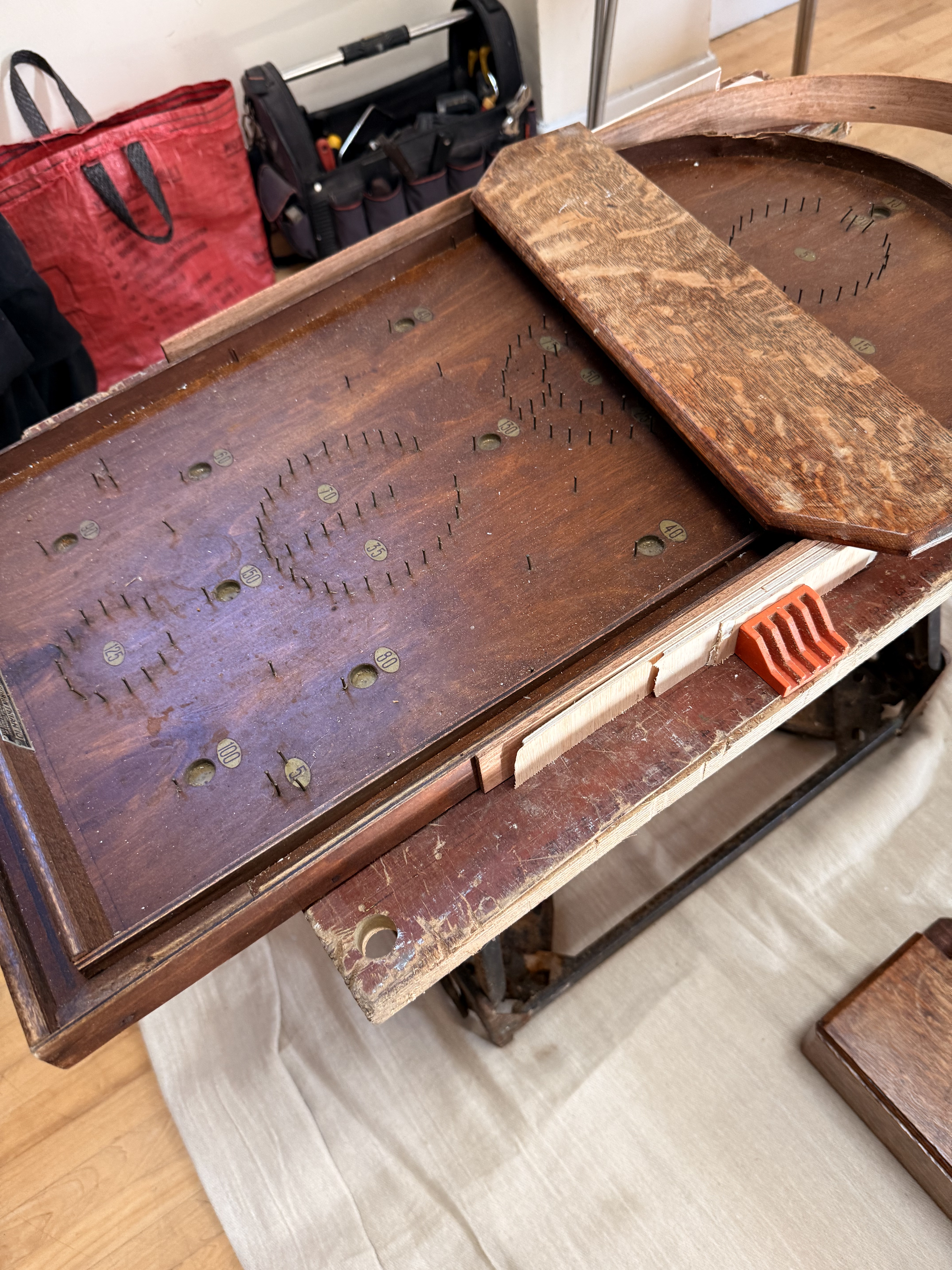 Repairing a bagatelle game